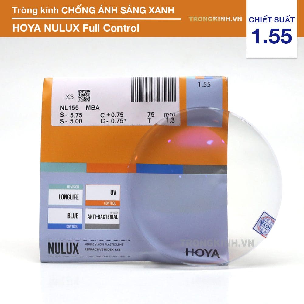 Tròng kính Hoya NuluxFullControl155 1.55
