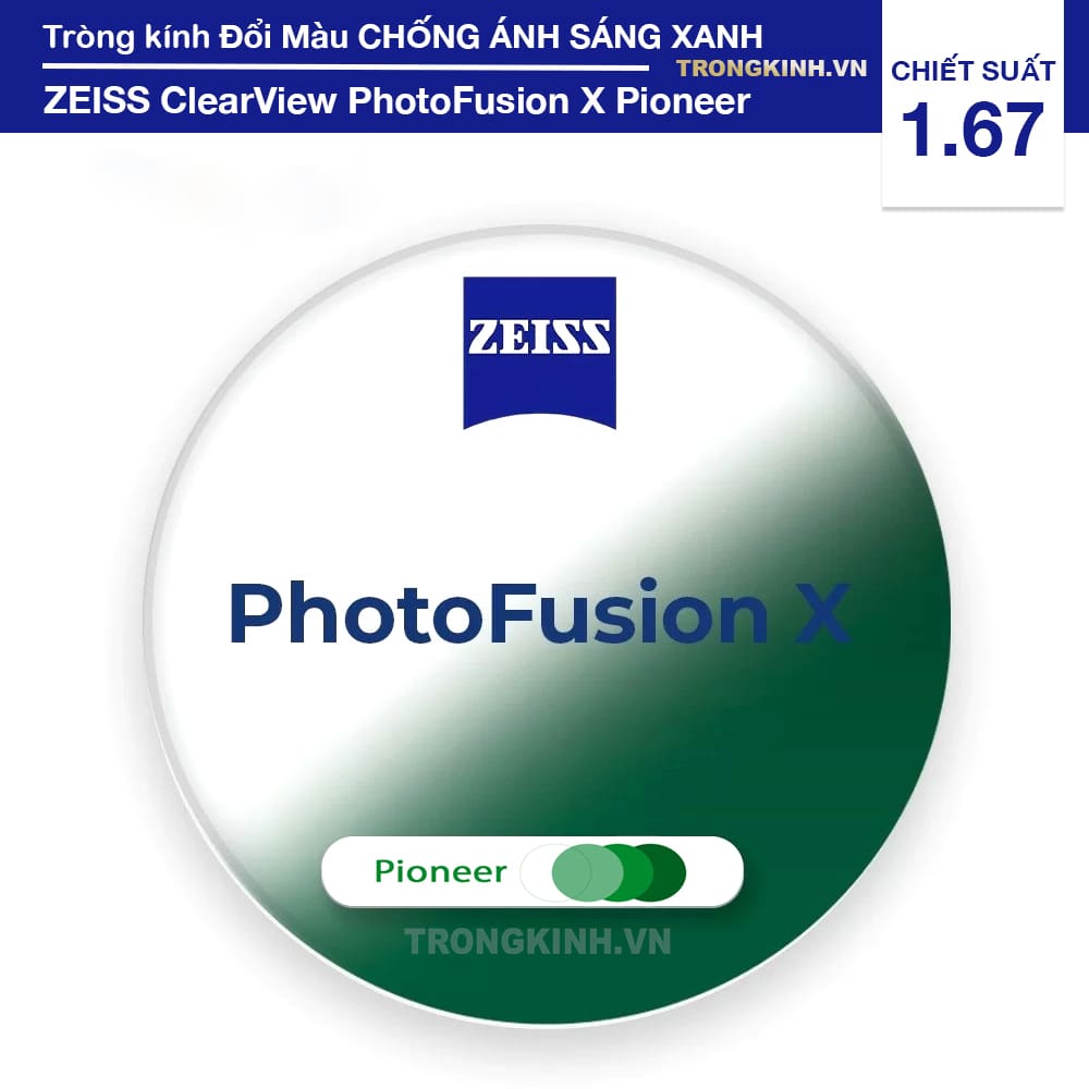 Tròng kính ZEISS PhotoFusionXPioneer 1.67