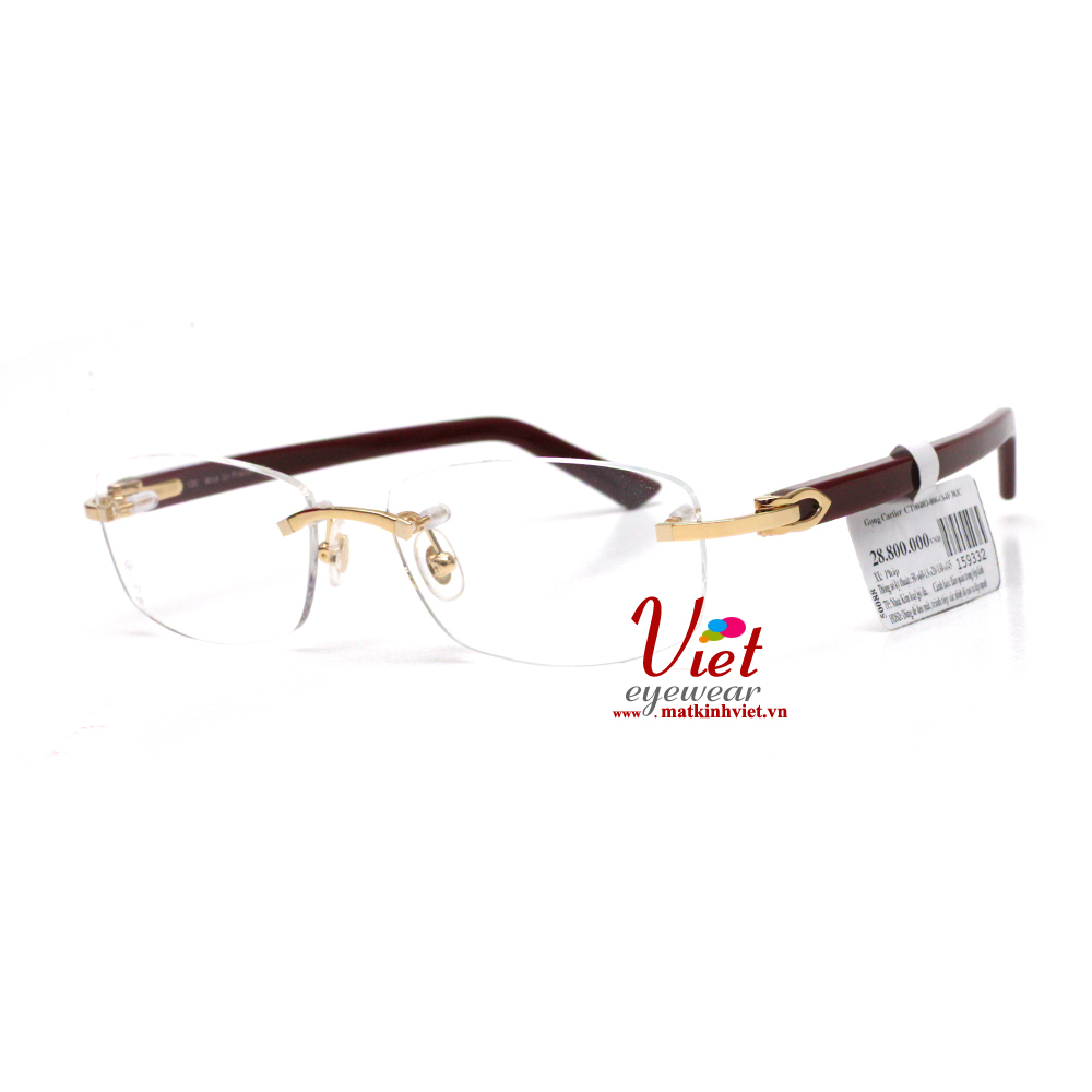 Gọng kính Cartier CT0048O 006 C64F38JC