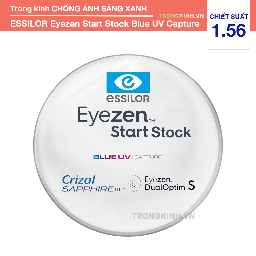 Tròng kính Essilor Eyezenstartstock 1.56