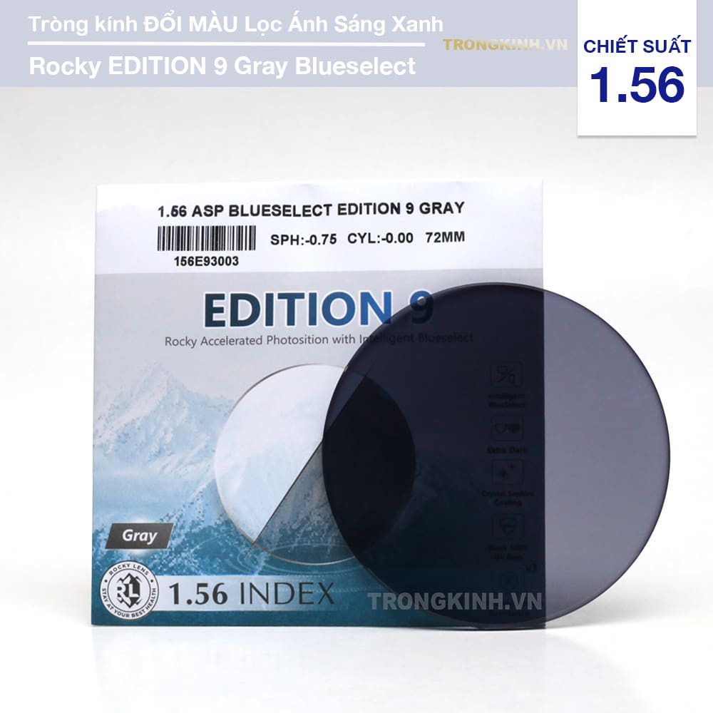 Tròng kính Rocky Lens RockyEdition9Gray 1.56