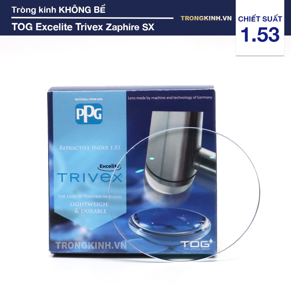 Tròng kính TOG TrivexZaphireSXRX 1.53