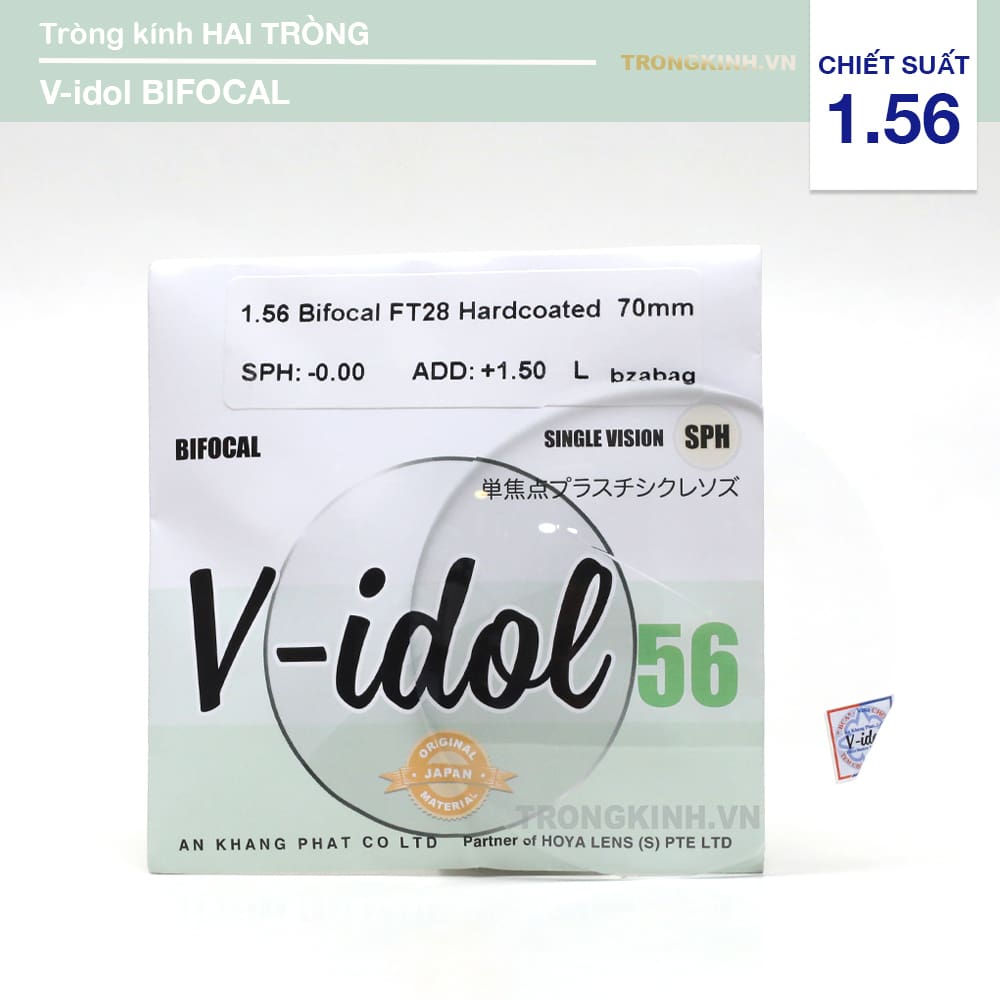 Tròng kính V-idol VidolBifocal 1.56