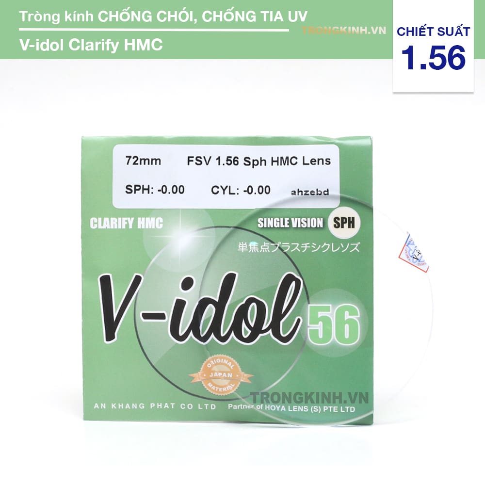 Tròng kính V-idol VidolHighClarify 1.56
