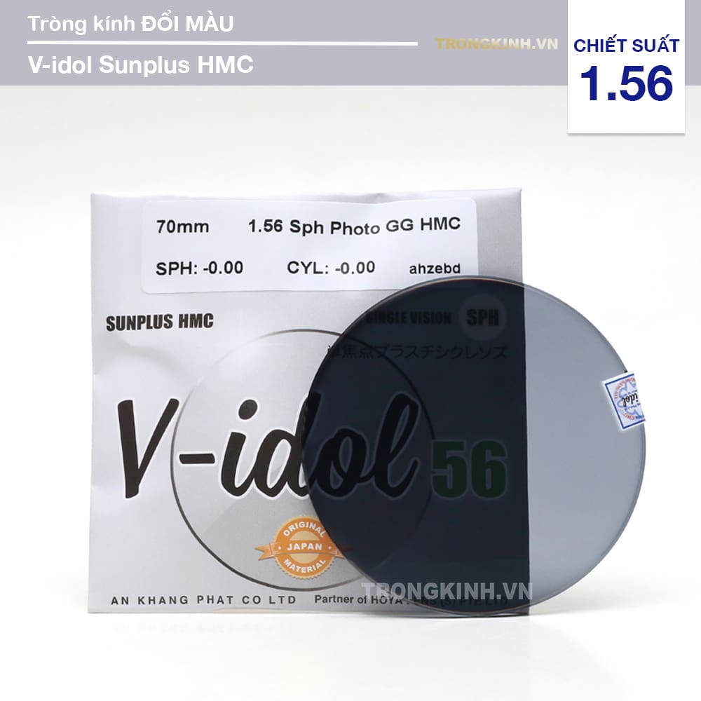 Tròng kính V-idol VIdolSunplus 1.56